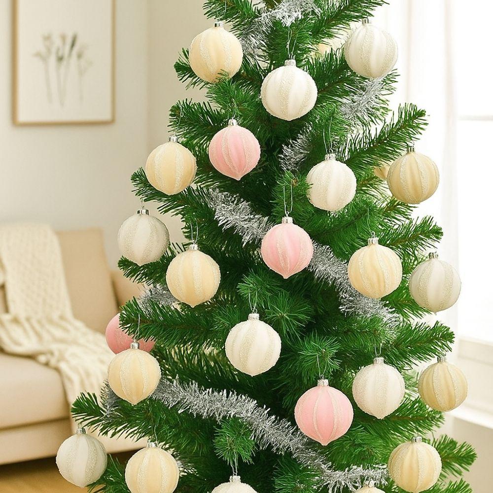12pcs Irregular Christmas Spheres Pendant 6cm Christmas Tree Ornaments  New Year