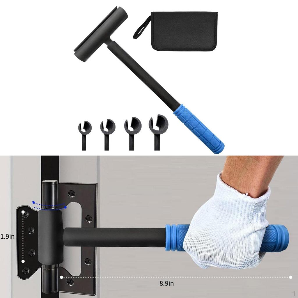 4 In 1 Hinge Adjustment Tool Set for Round Bolt Doors Residential Hanger Wrench And