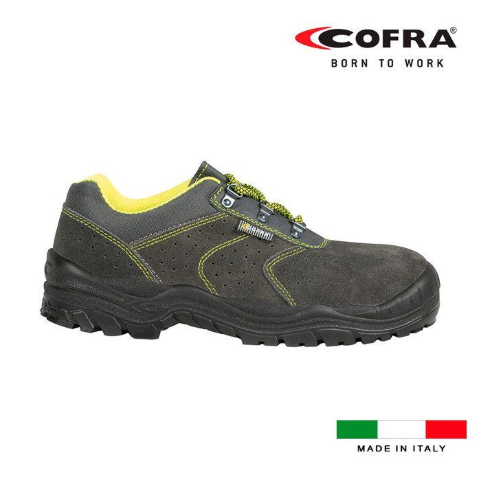 Chaussures De Travail - Cofra - Riace S1 P Src - Vert/Noir - Antistatique - Respirantes