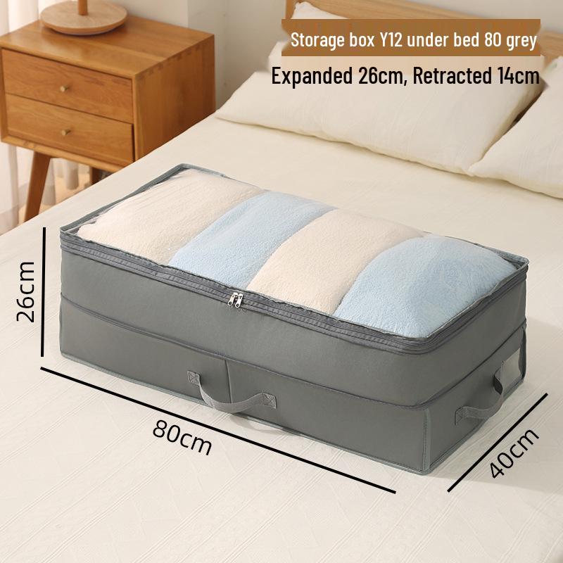 Prachotěsná a vlhkotěsná skládací úložná taška pod postel na přikrývky – Viditelné a multifunkční řešení pro koleje