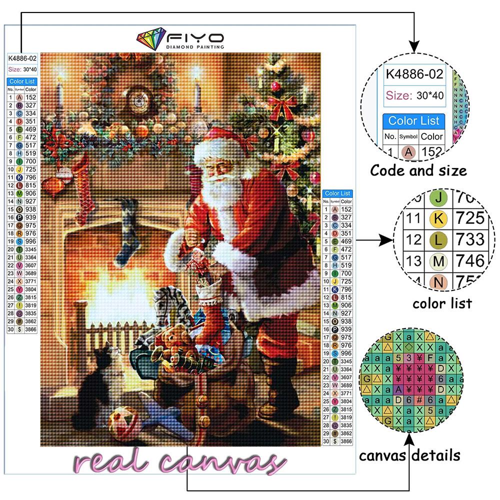 Diamond Embroidery Christmas Tree Santa Snowman 5D DIY Diamond Painting Cross Stitch Rhinestone