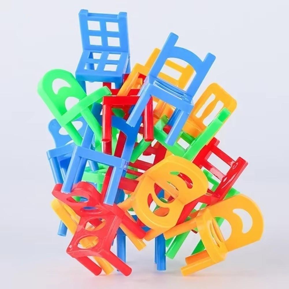 Children Educational Toy Mini Folding Chair Balanced Game Desktop Chair Stacking Game Toys