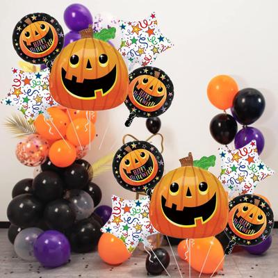 10 Halloween Balloons Aluminum Foil for Festive Celebrations And Party Decor