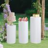 Cylinder Pedestal Cover Cylinder Dessert Holder Cylinder Plinth Stand Cover for Engagement Graduation Party Birthday Wedding