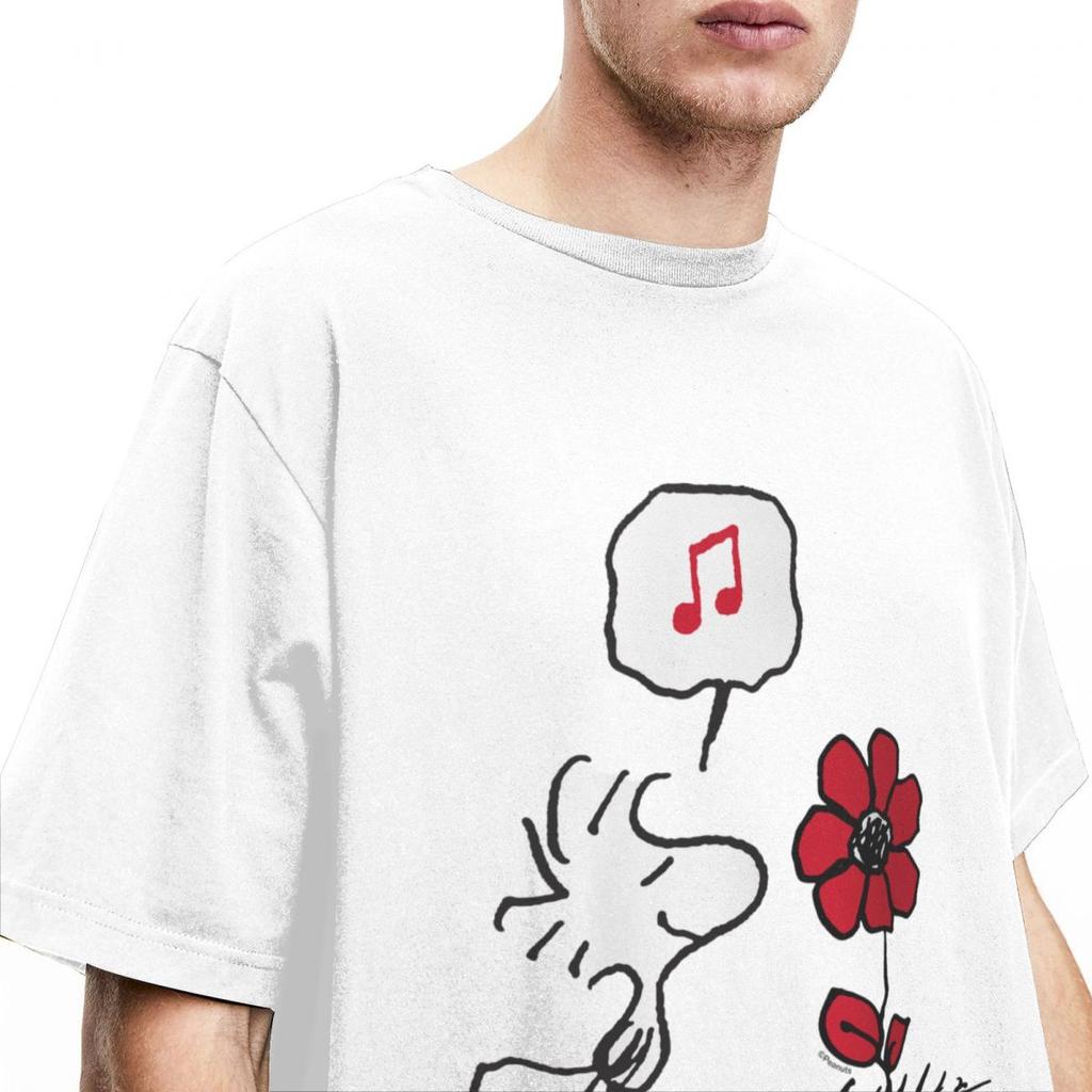 Woodstock Smelling The Flowers T Shirts Merch Men Women's 100% Cotton Vintage T-shirt Short Sleeve Clothing Adult