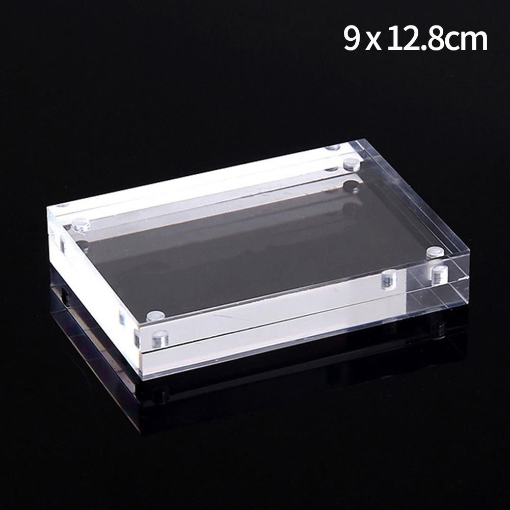 Transparent Acrylic Photo Frame Magnetic Poster Display Stand