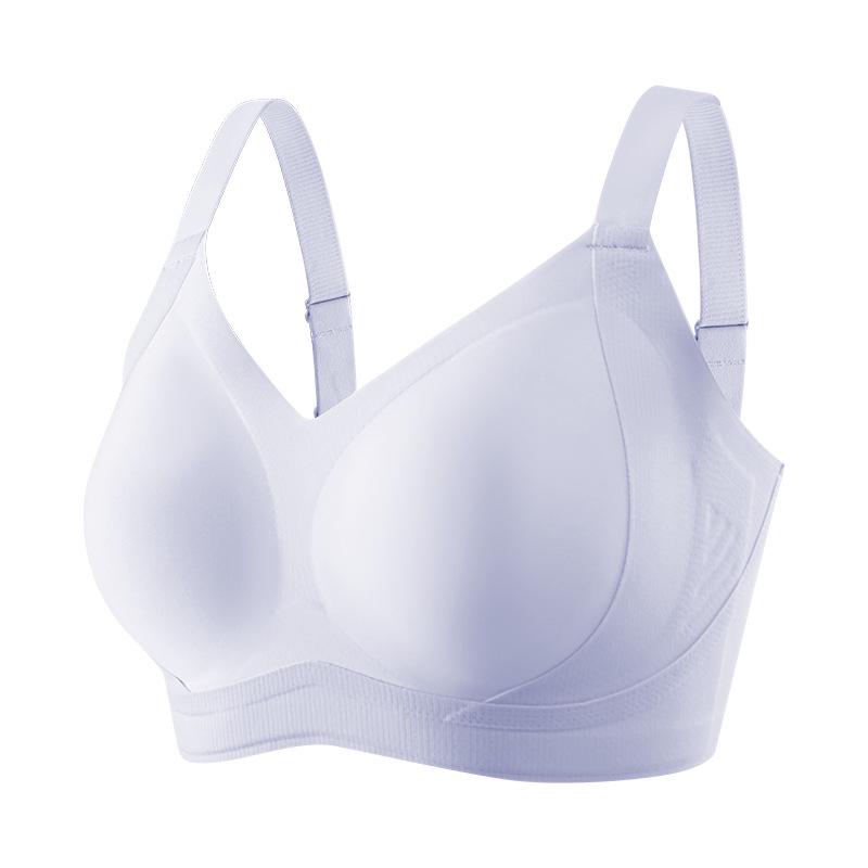 B-E Cup Plus Size Seamless Antibacterial Bra with Side Support for Women