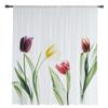 Colored Abstract Flower Tulle Curtains For Living Room Kitchen Sheer Voile Curtain Bedroom Window Panels