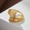 Xiaomi Luxury Ladies Personality Geometric Ring Women Elegance Zirconia Ring Jewelry for Wedding Party Gift
