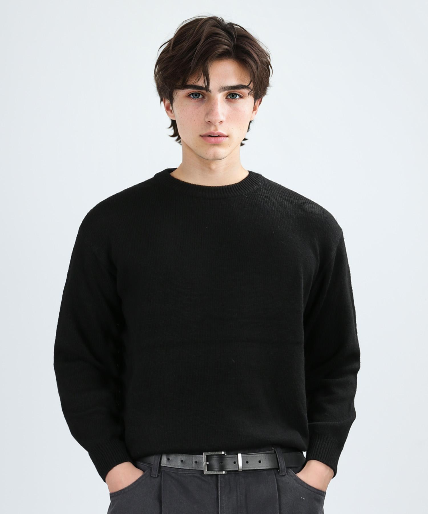 Johnny West Just Wool-Like Knit (Black) 48