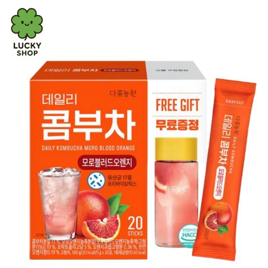 5g x 20 Beutel / 7 Sorten Koreanischer Täglicher Kombucha-Fruchttee 380 ml Flasche Geschenk