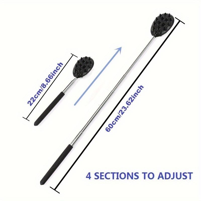 Adjustable Cactus Back Scratcher Massager For Men & Women Long Lasting PVC Itching Stick Back Scratcher Relax Back Massager чёрный