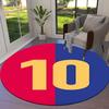 Lionel Messi Round Area Rug,Carpet Rug for Living Room Bedroom Sofa Playroom Decor,Non-slip Floor Mat