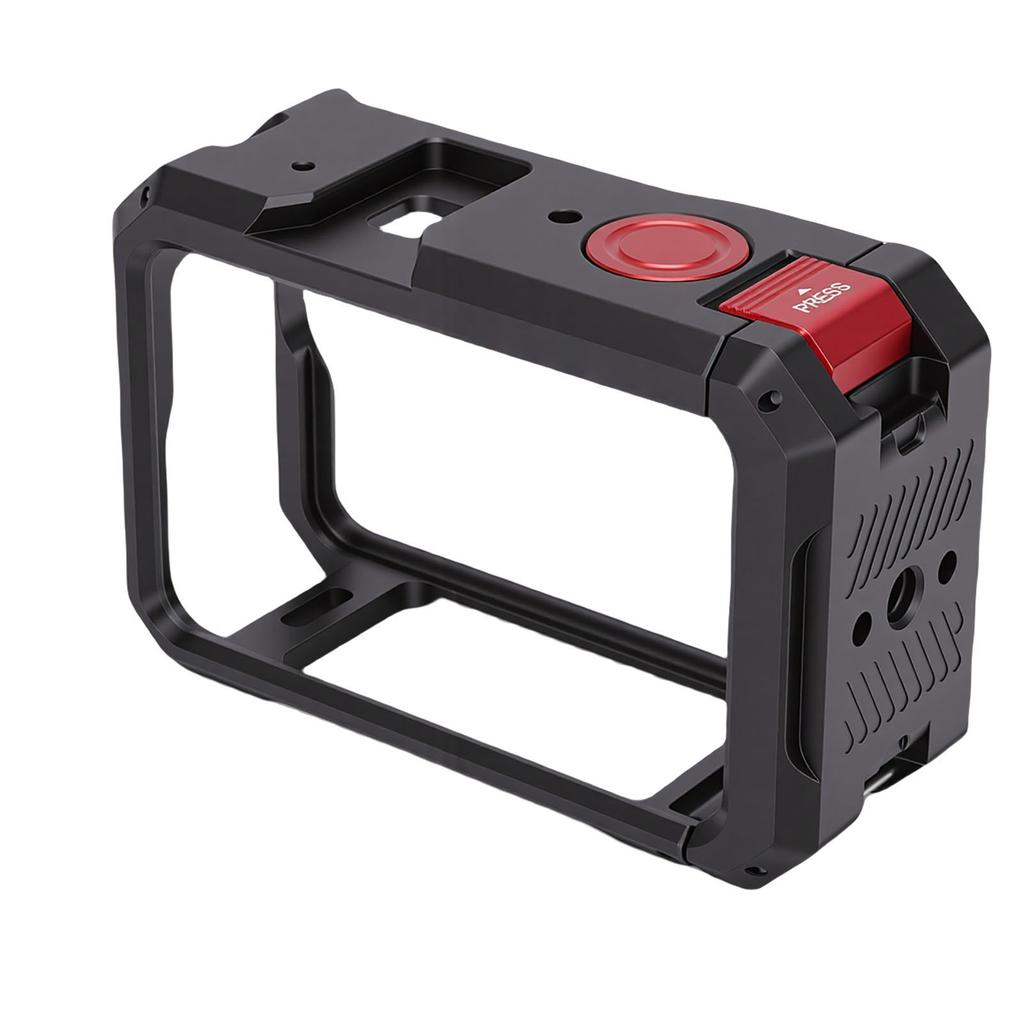 Metal Cage Fit for DJI Action 6 Camera Aluminum Alloy Action Camera Protective Expansion Frame with 1 4 Inch Thread and