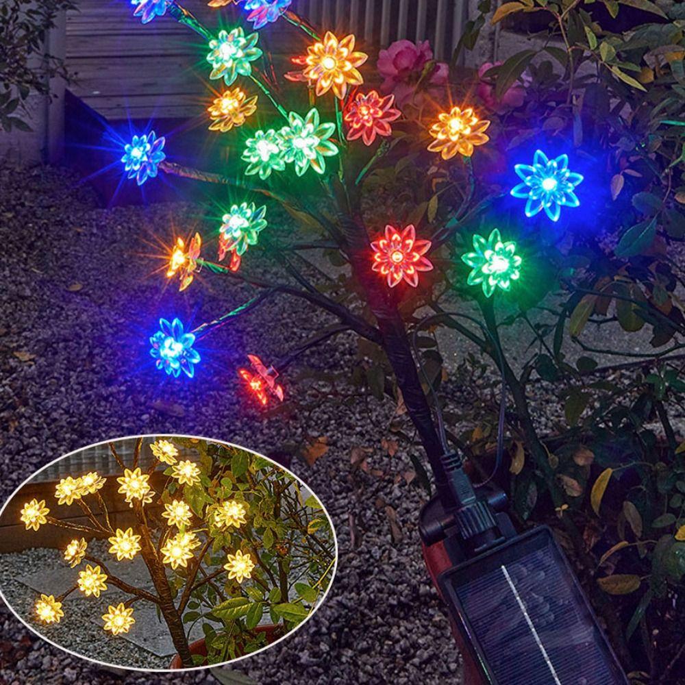 Double Layer Design LED String Lights Waterproof Solar Lights Garden Decoration