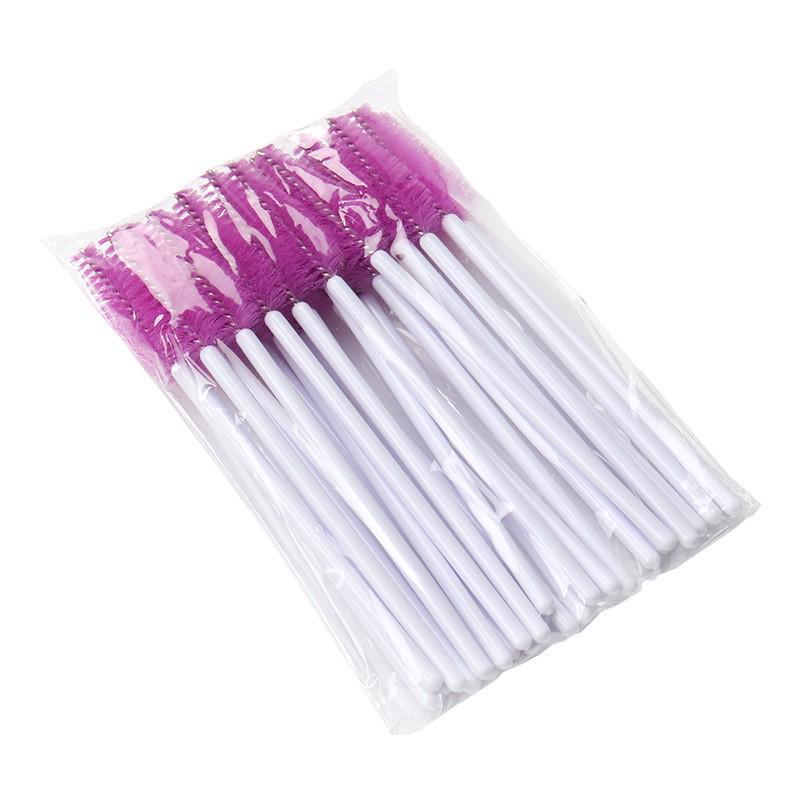 Water Drop Mascara Brush & Eyelash Comb Set - 25 Pack Nylon Curler & Eyebrow Brush for Extensions