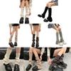 Womens Lolitas Knit Long Socks Flared Leg Warmers Harajuku Booties Socks Winter Warm Ankle Heap Socks