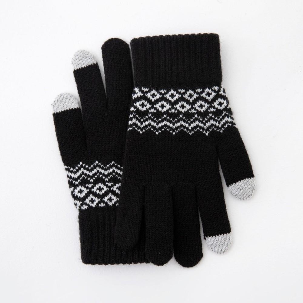 Warm Touch Screen Gloves Thickened Wool Gloves Fashion Cycling Gloves  for Men Women