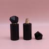 50Ml Black Gold Polyhedral Cover Refillable Thick Glass Spray Perfume Bottle Empty Atomizer Bottle Makeup Cosmetic Container