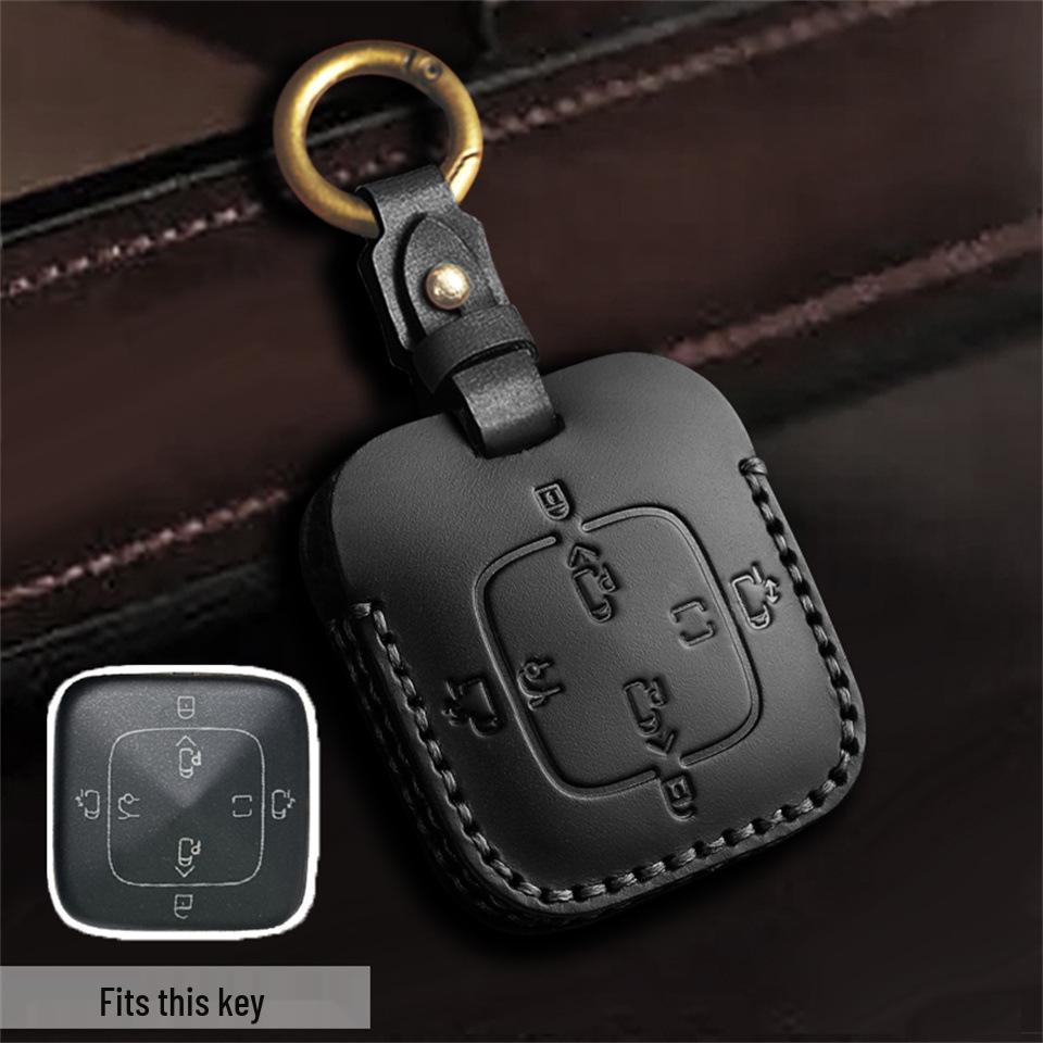 

Чехол для ключа Bluetooth из натуральной кожи для Zeekr 001/009