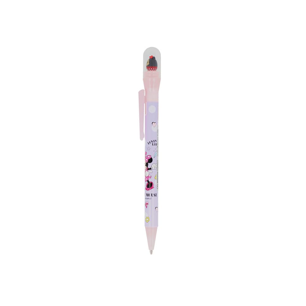 Sunstar Stationery Disney Mechanical Pencil with Spinning Dome Minnie S4484959 Mascot, Pen, Mouse,
