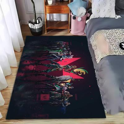 Atemberteppich mit wilden Charakteren in Aktion Geeignet für den Einsatz als rutschfeste Spielmatte für Sofas im Wohn- und Schlafzimmer