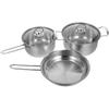 Küchenutensilien Edelstahl Kochgeschirr Set zum Kochen 1Set Silber Töpfe
