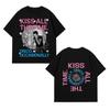 2026 New Album Cover Kiss All the Time Disco 100Cotton Unisexs Short Sleeve Unisex Women Y2k Oversized Selling Popular Tshirt
