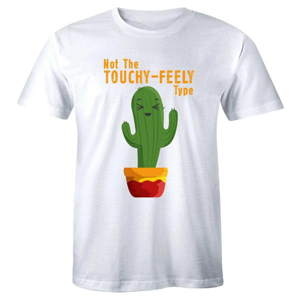 

Not The Touchy Feely Type Funny Men s T-Shirt Cactus Succulent Shirt 3XL