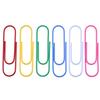Colorful Large Paperclips & Binder Clips: Nickel-Plated Silver Office Stationery for Bookmarks and Test Papers.