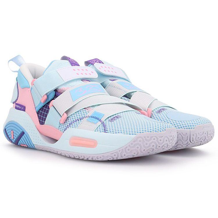 Li-Ning Wade All City 9 V2 Baby Blue Pink Men Sneakers ABAR075-3