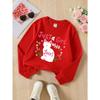 Kids Sweatshirt ,Crew Neck Fashion Top, Fun"Just Girl Loves Cats "patterned Sweatshirt for Everyday Casual Wear,Perfect for All Kinds of Daily Outfits