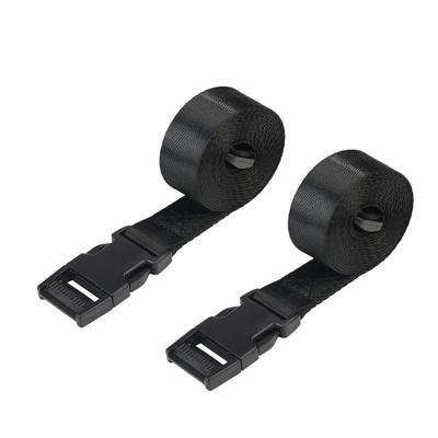 Macks.i Anti-Flapping Belts (Set of 2) for Bicycle and Motorcycle Covers, Windproof, Adjustable Length, Nylon, MIWP-01 (Black, 2)