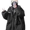 Women Winter Casual Hooded Duck Down Feather Jacket Letter Printed Thicken Windproof Puffer Coat Streetwear Outerwear