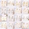 New Punk Style Face Drop Earrings For Women Retro Abstract Hollow Statement Hand Metal Fashion Dangle Earring Zircon Wholesale