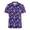 2026 Summer Hot Selling Retro Collar Shirt Street Short Sleeve Top Men's Breathable Button T-shirt
