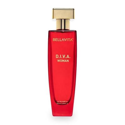 Luxury Women Diva Eau De Parfum Liquid Perfume With Bergamot, Black Currant, Fruity Long Lasting Edp Fragrance Scent 100 Ml