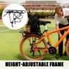 Rear Bicycle Rack 200kg Capacity Heavy Duty Steel Mount Adjustable Steel Bike Cargo Rack For Cycling Road Commuting Work