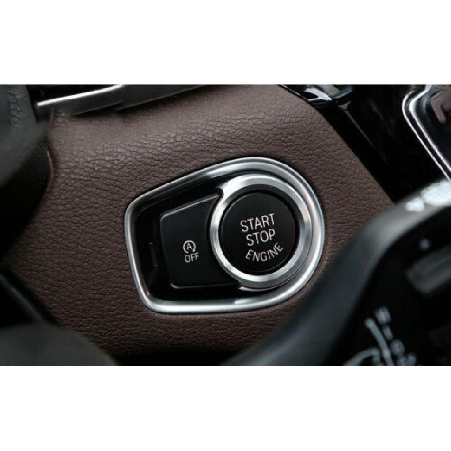ABS Silver One-Button Start Switch 2013- Cover Ring For BMW 3 4 Series GT