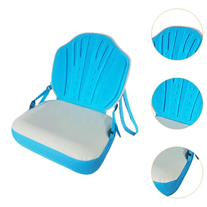 Adjustable Canoe Seat with Backrest Easy Install PVC Boat Cushion Kayak Chair for Rowboats and Paddle Boards