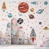 Wall Stickers Spaceship 30*90CM Cartoon PVC for Bedroom Living Room