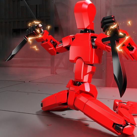 3D-Magnet-Actionfiguren-Set mit beweglichen Gelenken, 3D-gedrucktes DIY-Montage-Dummy-Spielzeug, Ganzkörper-Aktivitätsroboter, Action-Gaming-Figuren
