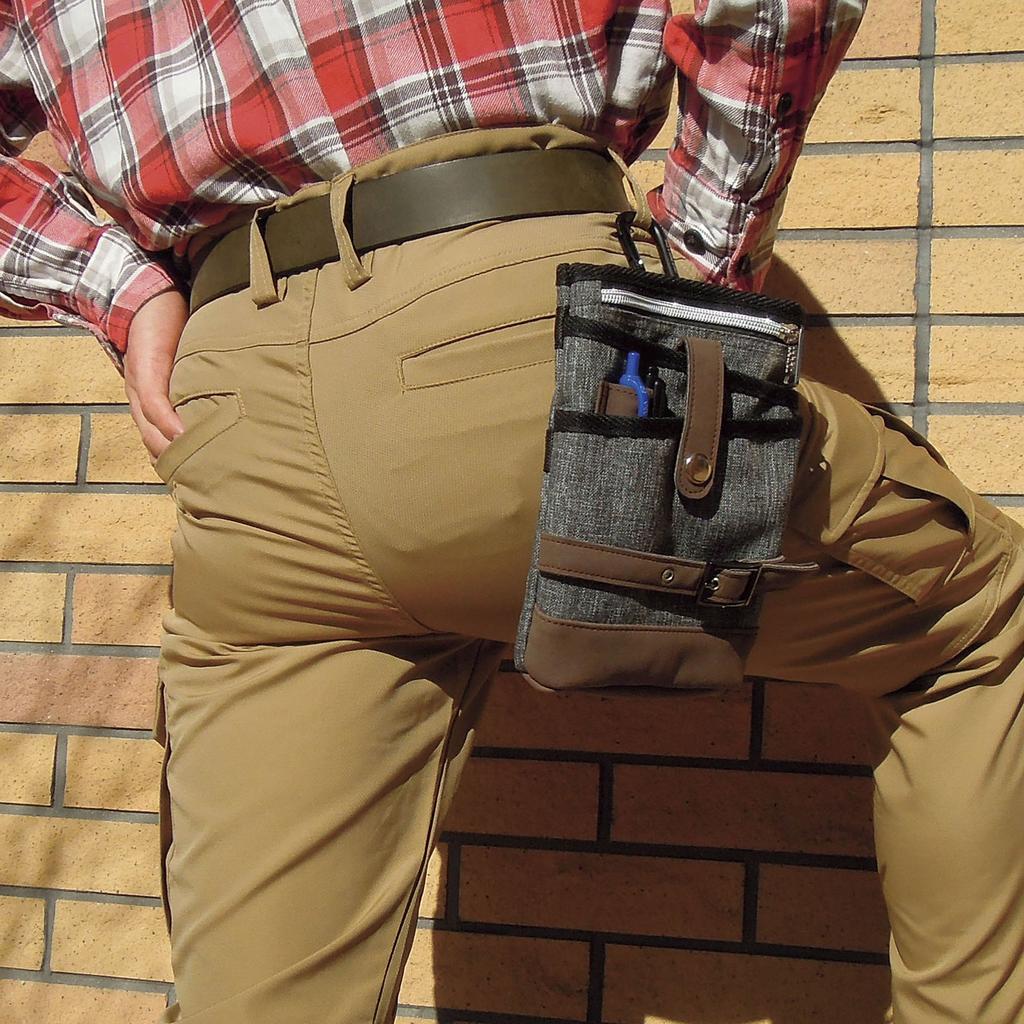 Small Item Lightweight and Black [Bouken Club] Multi-functional Case, Rough,