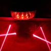 Bicycle Laser Parallel Line Taillight Waterproof Mountain Bike 2 Lasers Starry Sky 5LED Laser Taillight Safety Warning Taillight