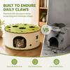 Semi Closed Cat Tunnel Bed Detachable Donut Cat Nest Pet Cave Felt Cat Tunnel  All Season
