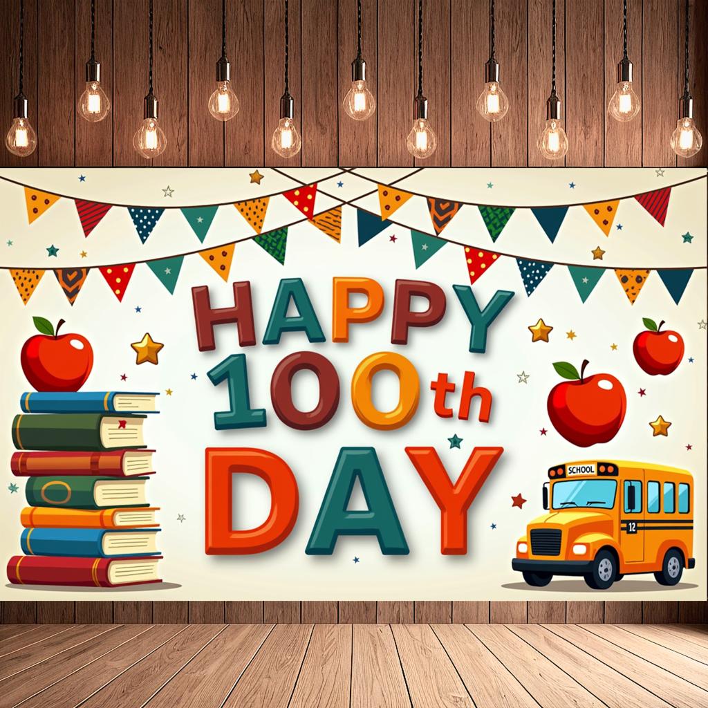 Eco-friendly School Celebration Vibrant Durable Reusable Banner Thematic Classroom Decor for Parties
