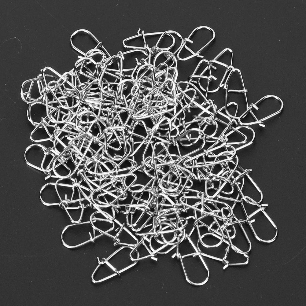 Kürbisform Haken Wirbelöse Sprengringe Sicherheitsverschluss Schnellverschluss Klickverschluss Verbinder Angelwerkzeug 7x14mm 0,3x0,6 Zoll