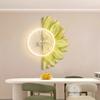 Cream Style Restaurant Decoration Painting Nordic Sunflower Dining Room Clock Hanging Painting