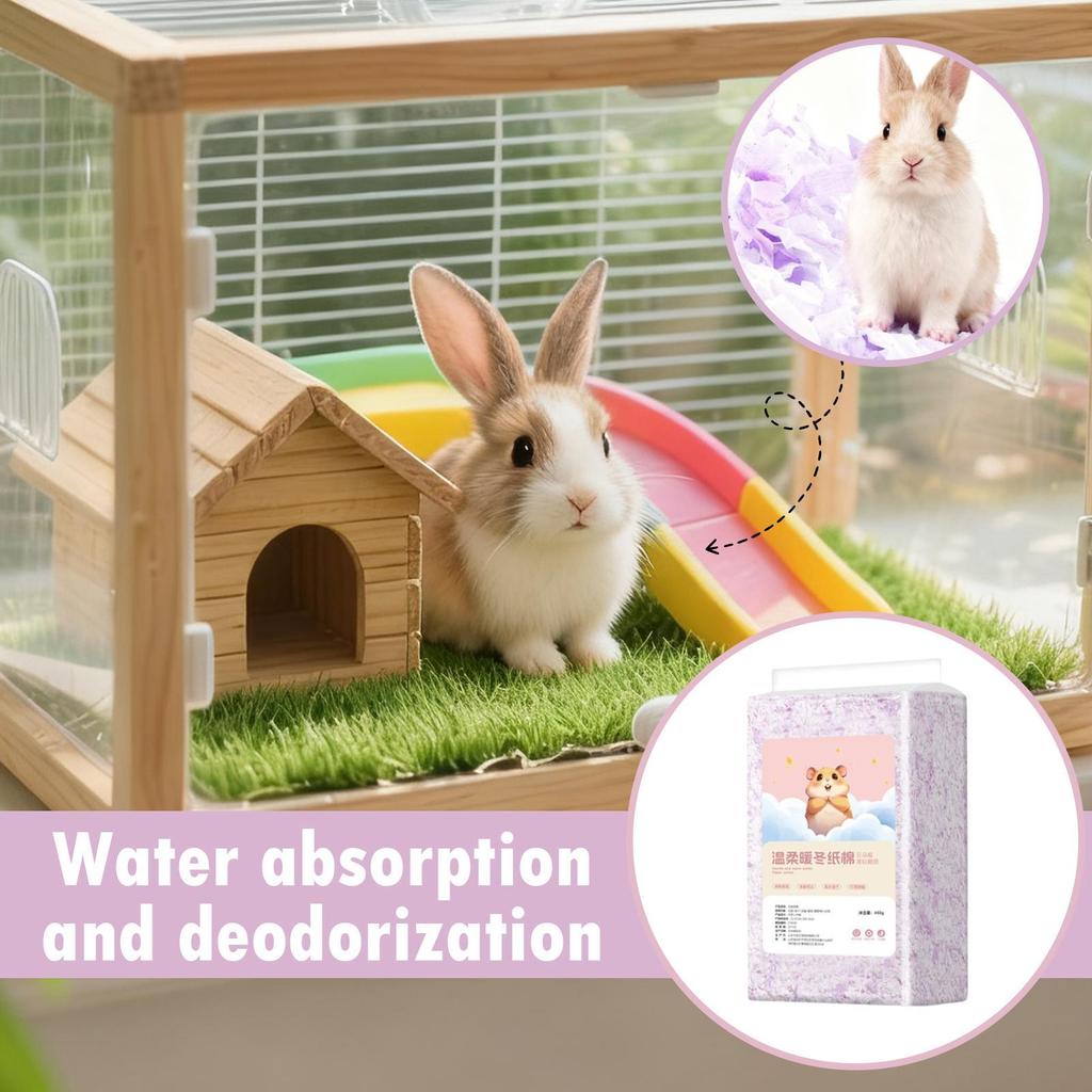 Animal Bedding 450g Wood Chips Odor Control Bunny Bedding For Ferret Bunny Gerbil Hedgehog Reptile Bird Pet Animal Sleeping