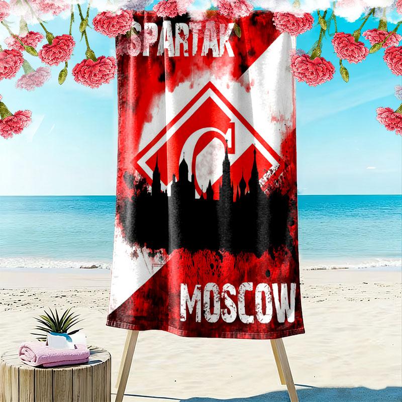 Spartak Moscow Might Print Beach Towel, Large Soft Quick Dry Towel for Beach Camping Swimming